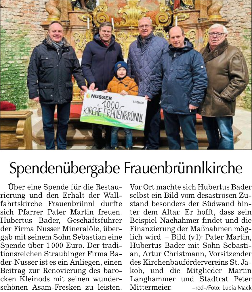 Spendenübergabe